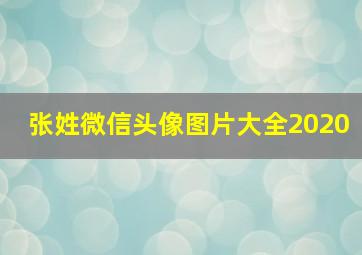 张姓微信头像图片大全2020