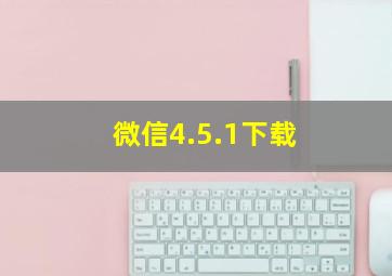 微信4.5.1下载