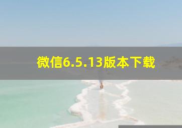 微信6.5.13版本下载