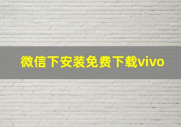 微信下安装免费下载vivo