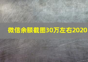 微信余额截图30万左右2020