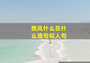 微风什么在什么造句拟人句