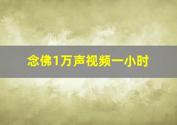 念佛1万声视频一小时