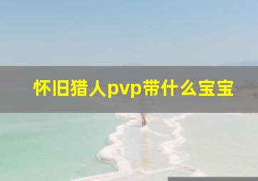 怀旧猎人pvp带什么宝宝