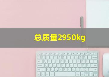 总质量2950kg