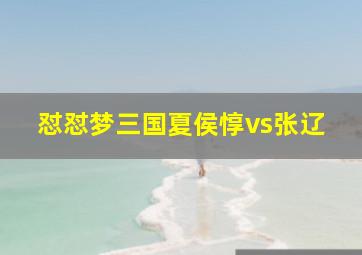 怼怼梦三国夏侯惇vs张辽