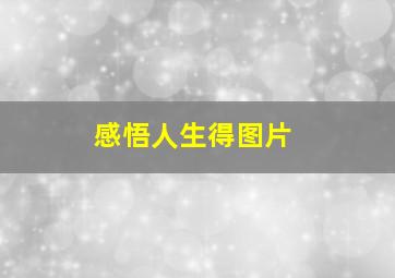 感悟人生得图片