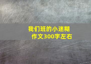 我们班的小迷糊作文300字左右