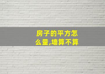 房子的平方怎么量,墙算不算