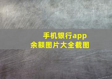 手机银行app余额图片大全截图