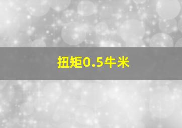 扭矩0.5牛米