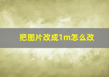 把图片改成1m怎么改