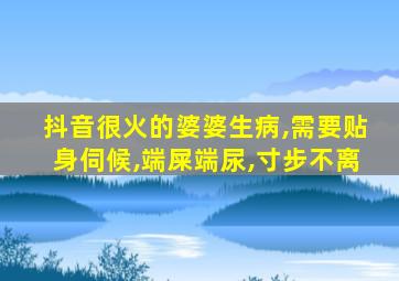 抖音很火的婆婆生病,需要贴身伺候,端屎端尿,寸步不离