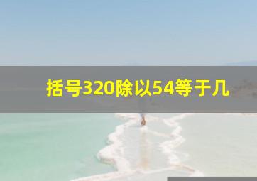 括号320除以54等于几