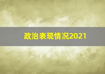 政治表现情况2021