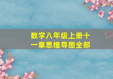 数学八年级上册十一章思维导图全部