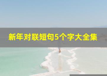 新年对联短句5个字大全集