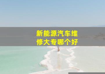 新能源汽车维修大专哪个好