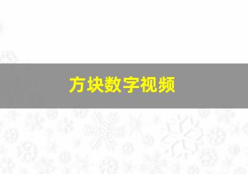 方块数字视频