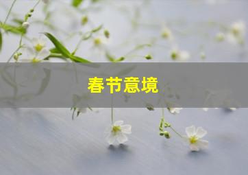 春节意境