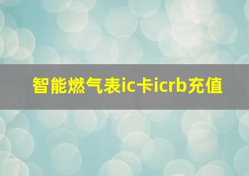 智能燃气表ic卡icrb充值