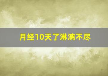 月经10天了淋漓不尽