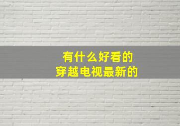 有什么好看的穿越电视最新的