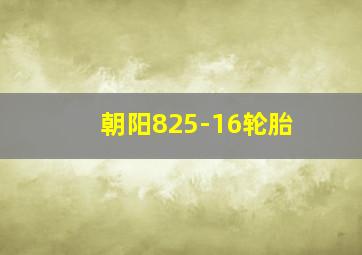 朝阳825-16轮胎