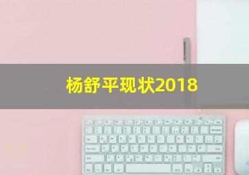 杨舒平现状2018