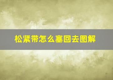 松紧带怎么塞回去图解