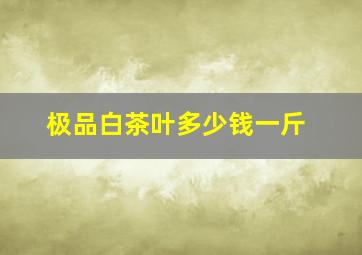 极品白茶叶多少钱一斤