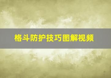 格斗防护技巧图解视频