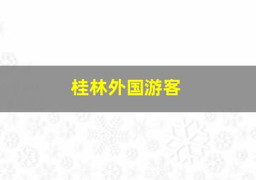 桂林外国游客