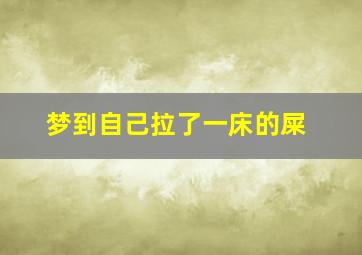 梦到自己拉了一床的屎