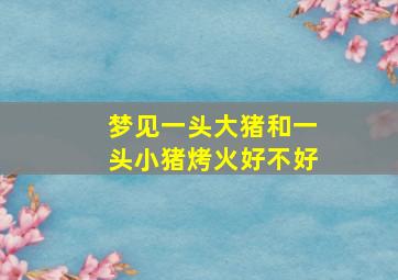 梦见一头大猪和一头小猪烤火好不好