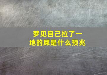 梦见自己拉了一地的屎是什么预兆