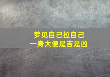 梦见自己拉自己一身大便是吉是凶