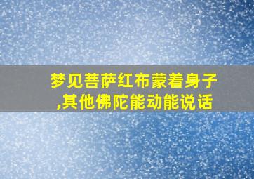 梦见菩萨红布蒙着身子,其他佛陀能动能说话