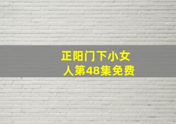 正阳门下小女人第48集免费