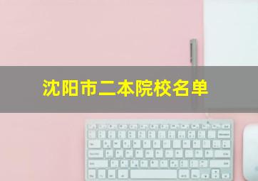 沈阳市二本院校名单