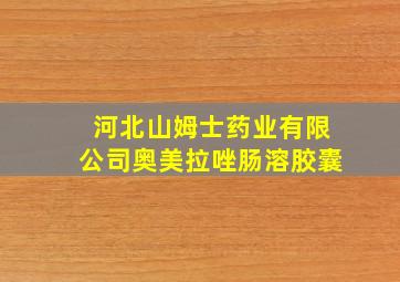 河北山姆士药业有限公司奥美拉唑肠溶胶囊