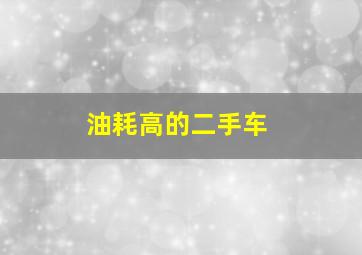 油耗高的二手车