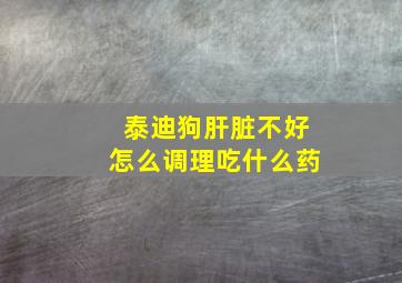 泰迪狗肝脏不好怎么调理吃什么药