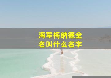 海军梅纳德全名叫什么名字