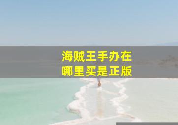 海贼王手办在哪里买是正版