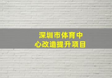 深圳市体育中心改造提升项目