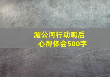 湄公河行动观后心得体会500字