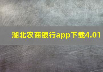 湖北农商银行app下载4.01