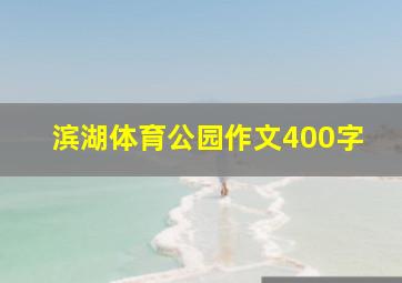 滨湖体育公园作文400字