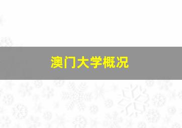 澳门大学概况